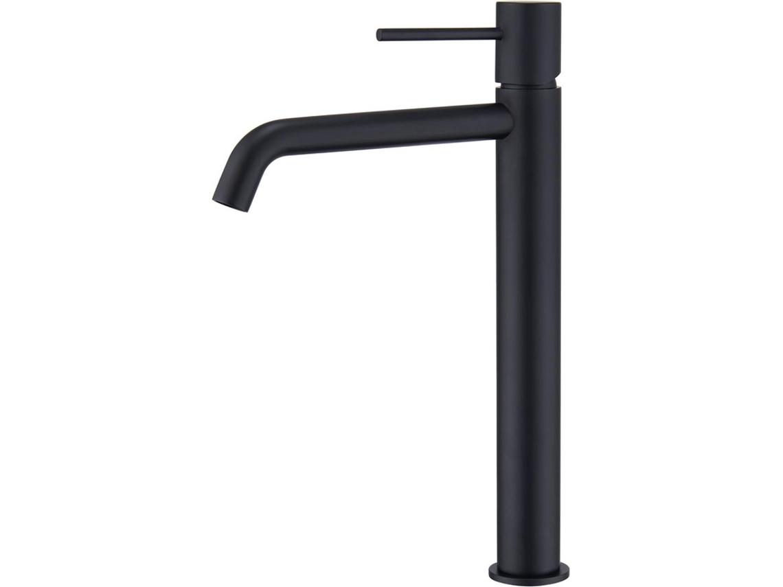 Grifo monomando MIce de lavabo caño alto de latón Color Negro Mate MICE COLLECTION