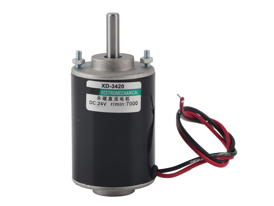 Motor De Cc De Imán Permanente De 30 W Xd-3420, Alta Velocidad, 24 V, 7000 Rpm, Giro En Sentido Horario/antihorario.