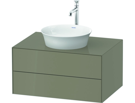 DURAVIT Tulip blanco, mueble de baño colgado en la pared, ancho 800 x fondo 550mm, con 2 cajones, con tecnología tip-on, WT49850
