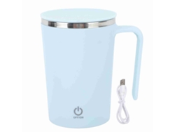 Taza De Café Magnética Recargable Por Usb De Acero Inoxidable 304 Con Aislamiento, Automezcladora, De 350 Ml, Ideal Para Chocolate Caliente Y Leche.