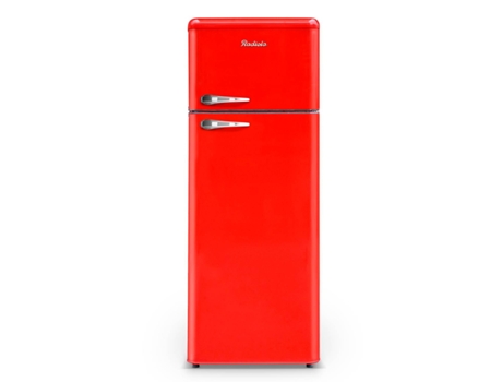 Frigorífico vintage de 2 puertas RADIOLA RARDP210RV 211L Frío estático Independiente Clase F Rojo