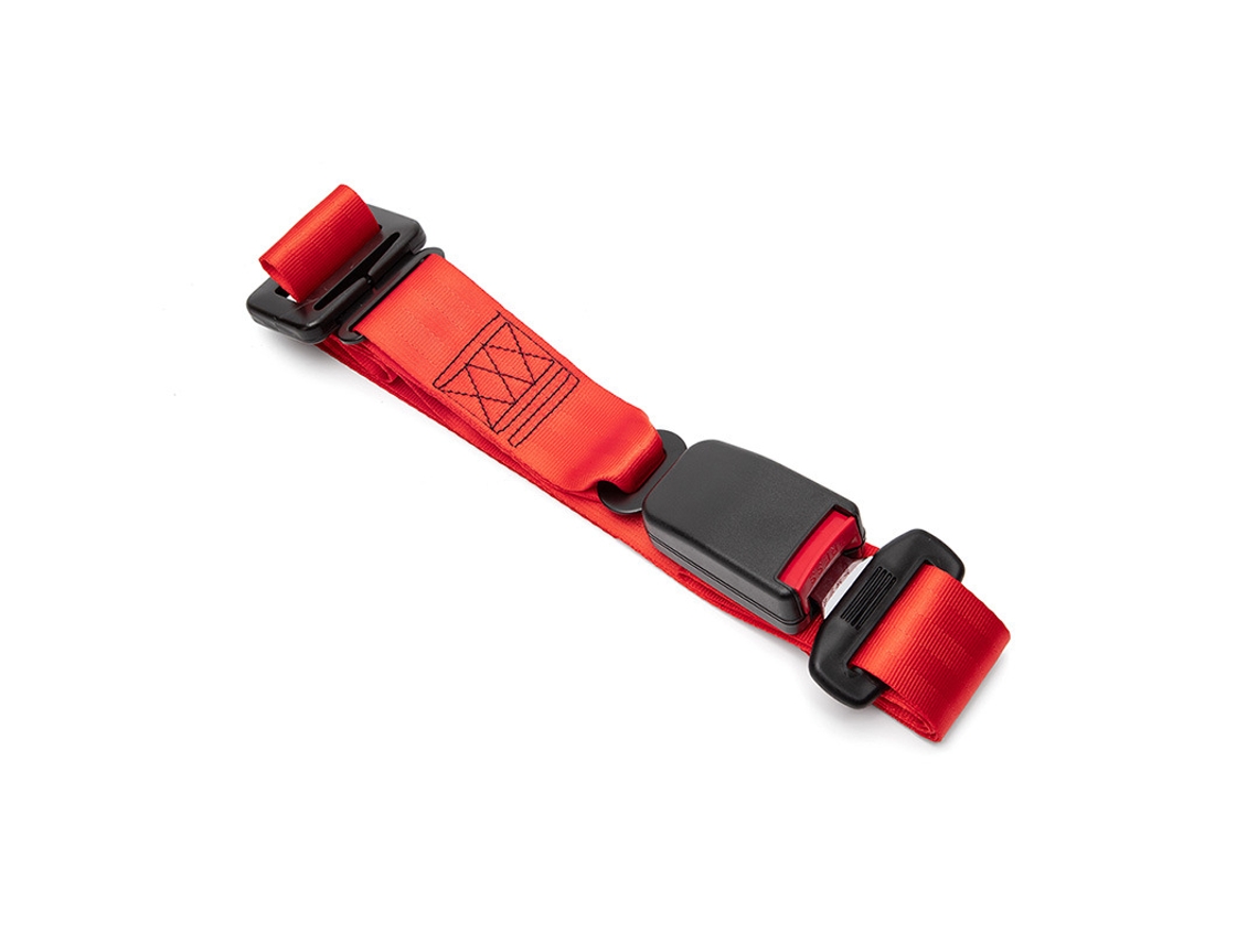 Cinturón de seguridad para coche para mujeres embarazadas, ajustable, con protección para el vientre y el feto, color rojo CUICH
