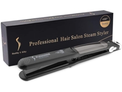 Plancha de pelo a vapor profesional 6 temperaturas de salón Placa de cerámica de turmalina 2 en 1 Apto para todo tipo de YEMAESRE