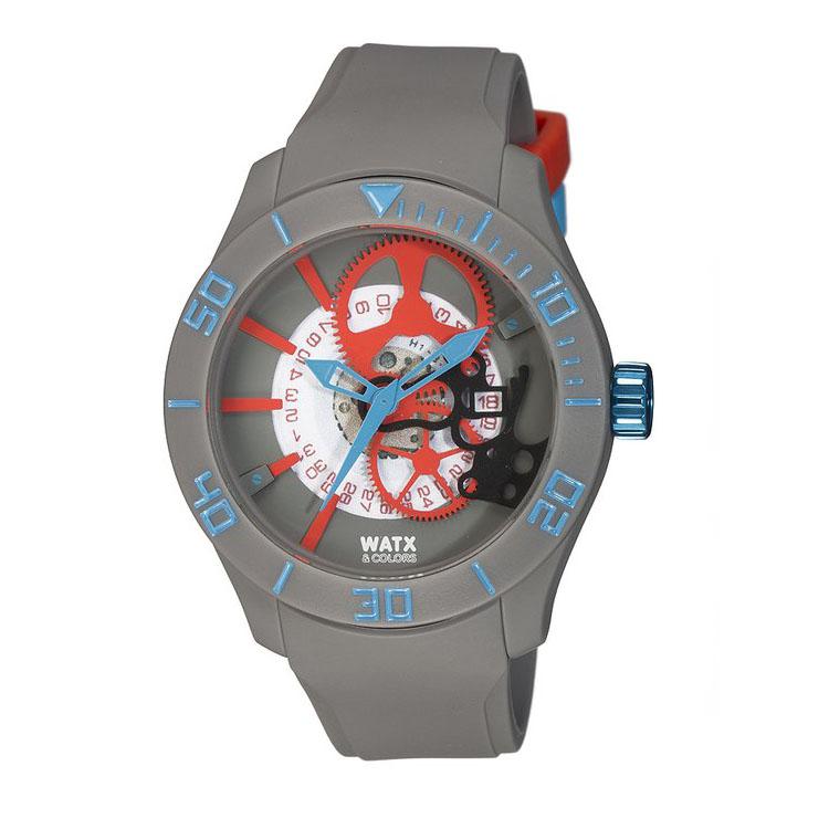 Reloj Watx Rewa1922 hombre gris watx&colors rock in rio para de cuarzo con correa en caucho