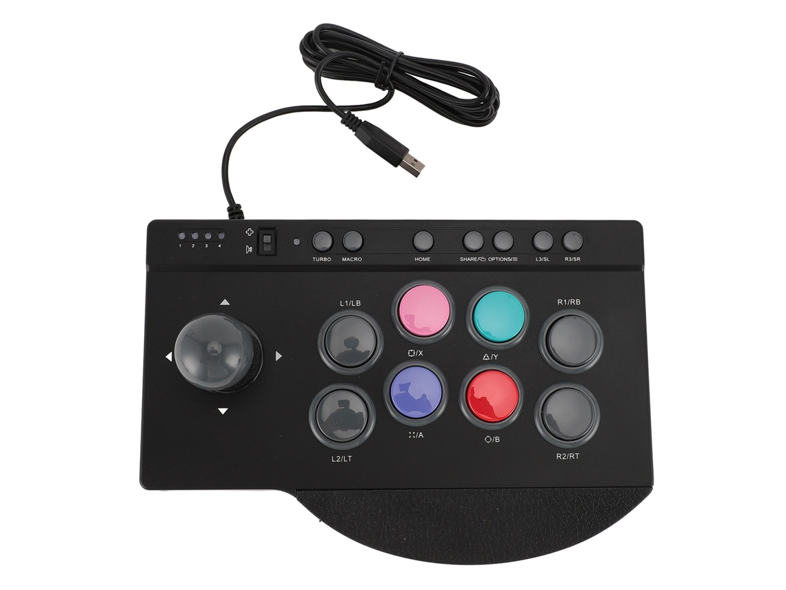 Palanca De Arcade Con Funciones Usb Turbo Macro Para Ps3 Switch Android Tv Box Win