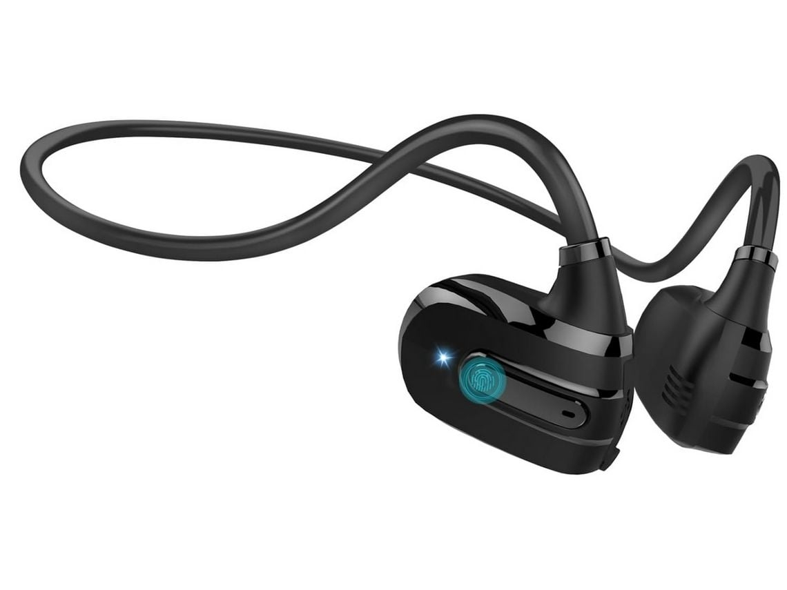 Auriculares YEMAESRE abiertos estéreo integrados ultraligeros con Bluetooth, color negro