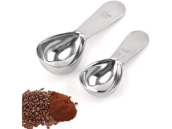 2026-set De Cucharas Medidoras De Café, 2 Piezas Acero Inoxidable 304, 15ml Y 30ml, Medición Precisa Para Café, Azúcar, Harina Y Especias