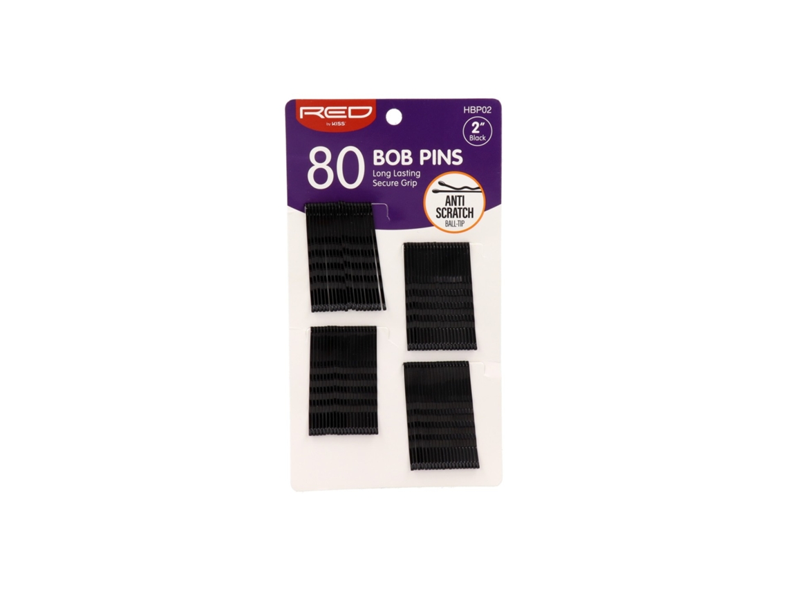 Horquillas Bob Hors 2 80 Piezas Color Negro Passador Rojo Beso