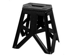 AKTIVE: Taburete Plegable de Camping Extra Resistente 150 kg con Asa de Transporte 41X33X39 Cm