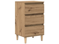 Maison Exclusive - Armario De Noche Con Cajón Roble Artesanal 40 X 35 X 70 Cm