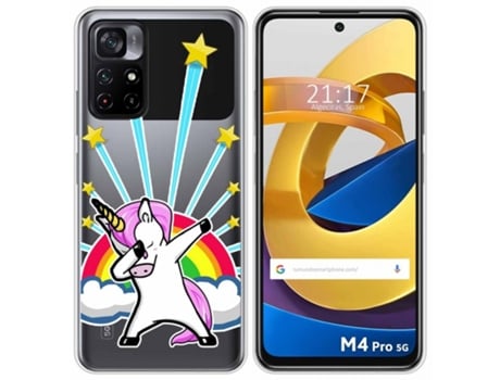 Carcasa Xiaomi POCO M4 Pro 5G TUMUNDOSMARTPHONE Dibujos Transparente Multicolor