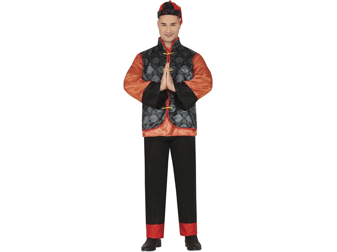 Disfraz de Chino naranja para hombre