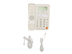 Teléfono Fijo Sin Batería Con Botones Grandes Para Hogar, Oficina Y Hotel (blanco)