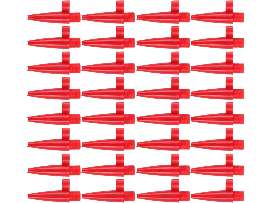 Juego De 100 Boquillas Inflado Plástico Rojo,