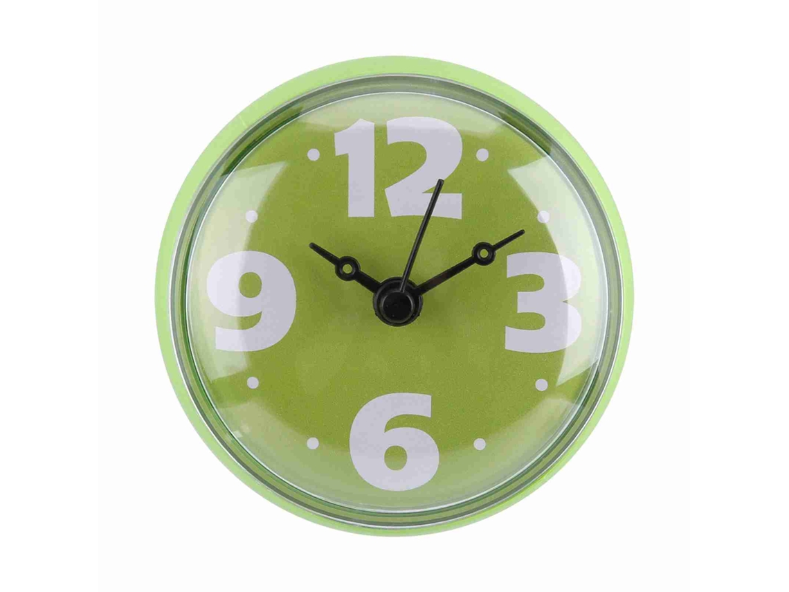 2026-reloj De Baño Impermeable Con Succión Para Pared Ventana, Accesorio De Baño Y Ducha Color Verde