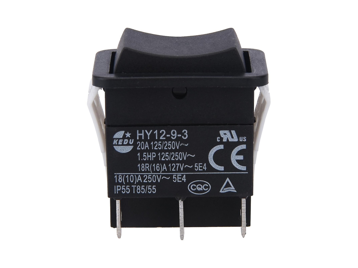 Rebe-interruptor Rocker Industrial Pequeño On Off Botón De Pulsación Abs Resistente Ip55 18a/20a 125/250v 1 Unidad De Pieza