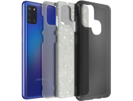 Carcasa Samsung Galaxy A21s AVIZAR Brillante Negro