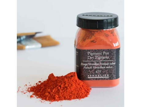 Pigmento SENNELIER Tintas Frasco de 100g Rojo