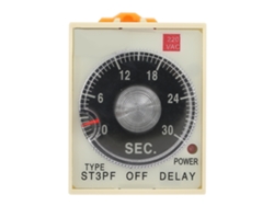 Relé De Temporizador De Retardo Apagado 0-30s Control Knob St3pf Con Base Ca 220v