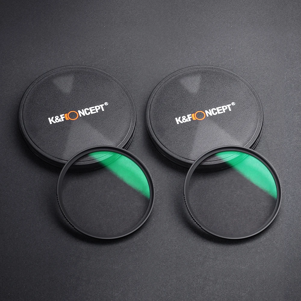 Kit de filtro de niebla negra 1/4 1/8 (1 unidad 0,87 + 1 unidad 0,84) con revestimiento multicapa, 67 mm