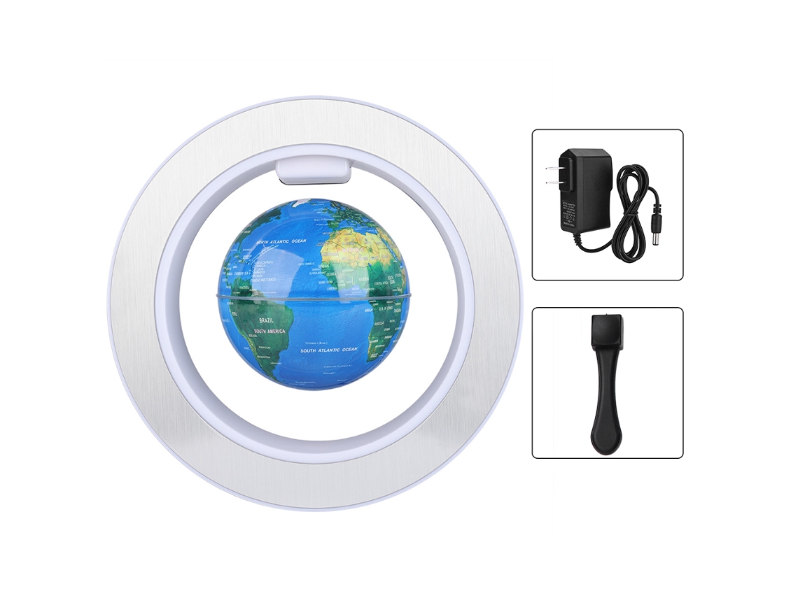 Globo magnético flotante de 4 pulgadas con luz LED