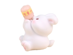 Bonita figura de animal de resina para decoración infantil