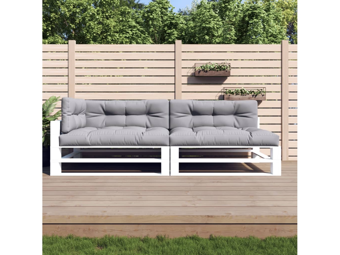 Cojines para muebles de palets, 5 unidades, tela gris, Dkd Home Decor