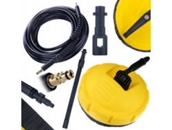 Set Cepillo T-racer Y Manguera Alta Presión 10m – Click-click | Compatible con Kärcher K2–k7
