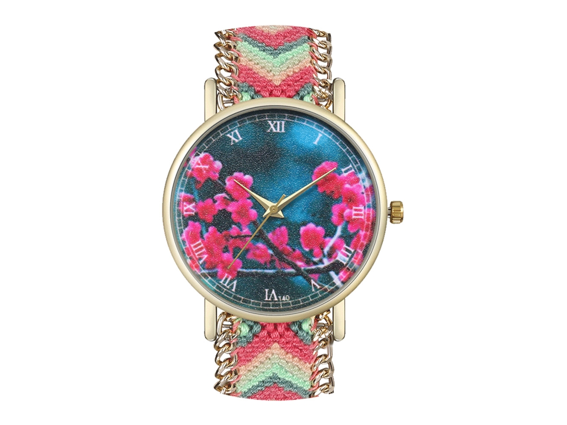 Elegante Reloj De Pulsera Unisex De Cuarzo Con Correa De Lana - Regalo Informal (08)