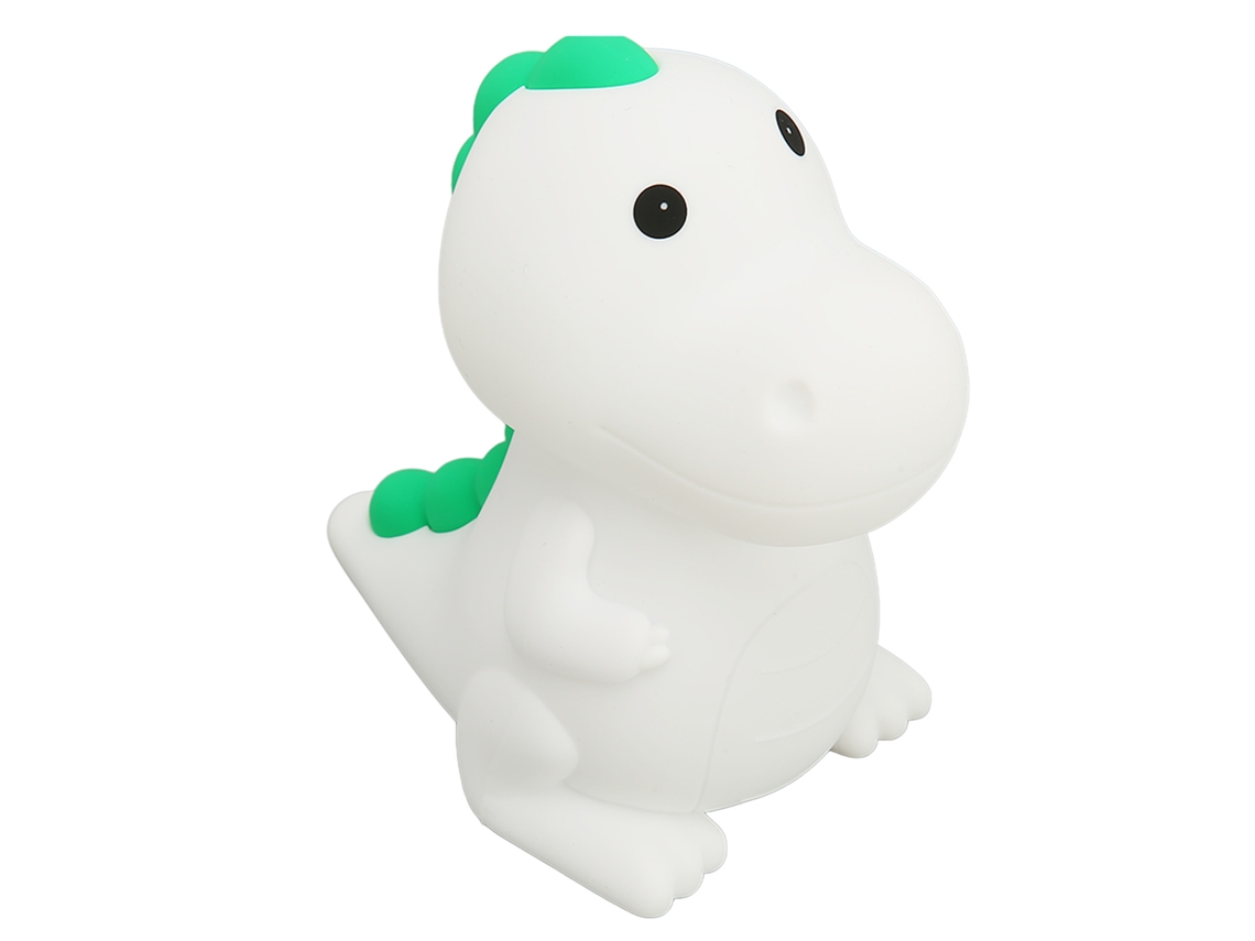 Luz Noturna Dinossauro Silicone Recarregável Com Sensor Táctil Para Bebés Quartos Led Multicolor