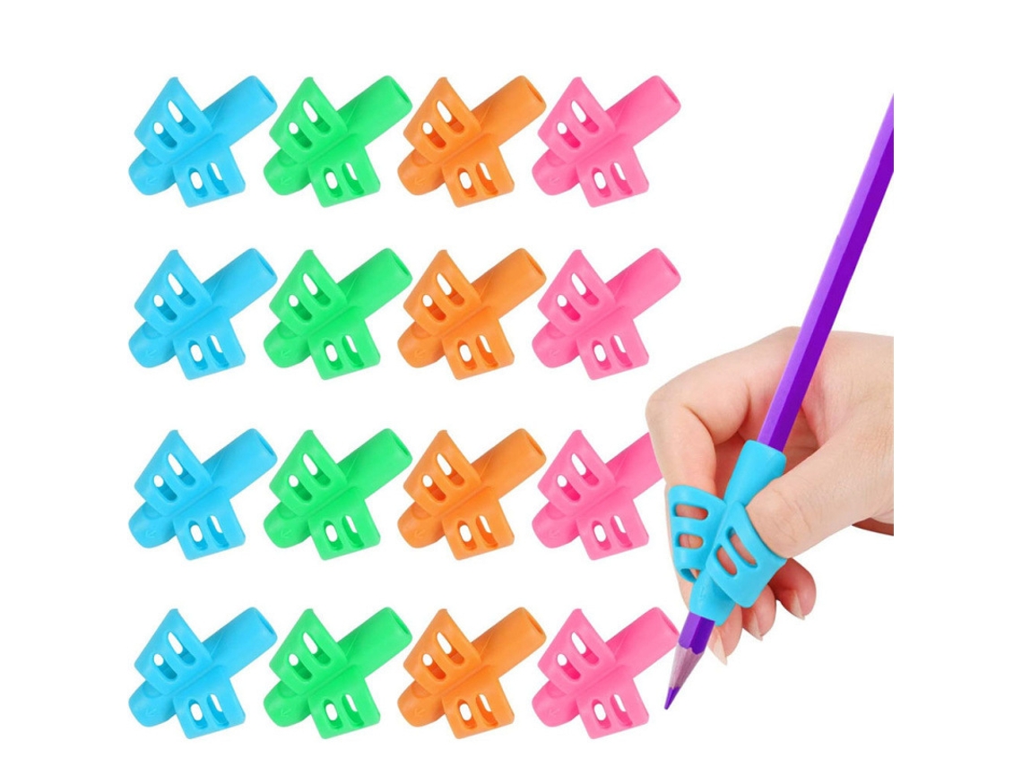 Corrector de postura para sujetar lápices para niños con 16 piezas Cuich