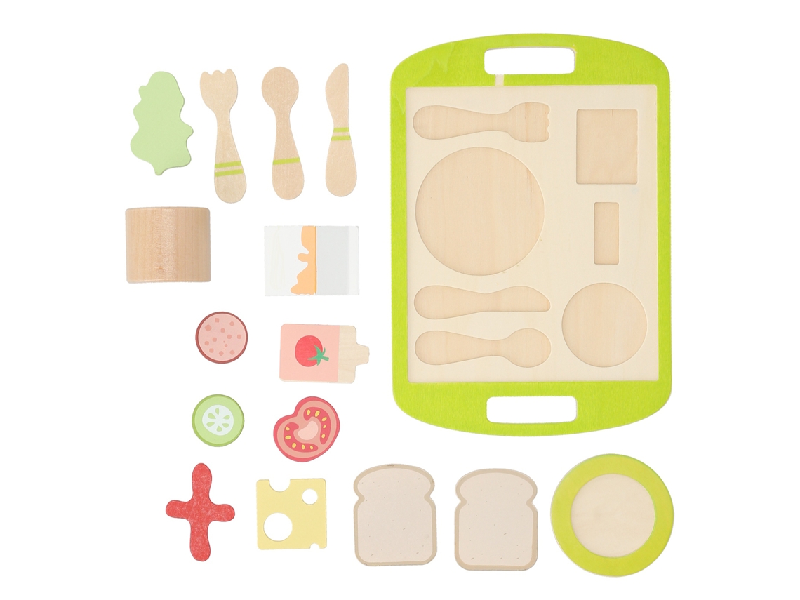 Brinquedo De Cozinha De Madeira Pretend Play Jogo De Cozinha Puzzle Para Crianças Com Acessórios