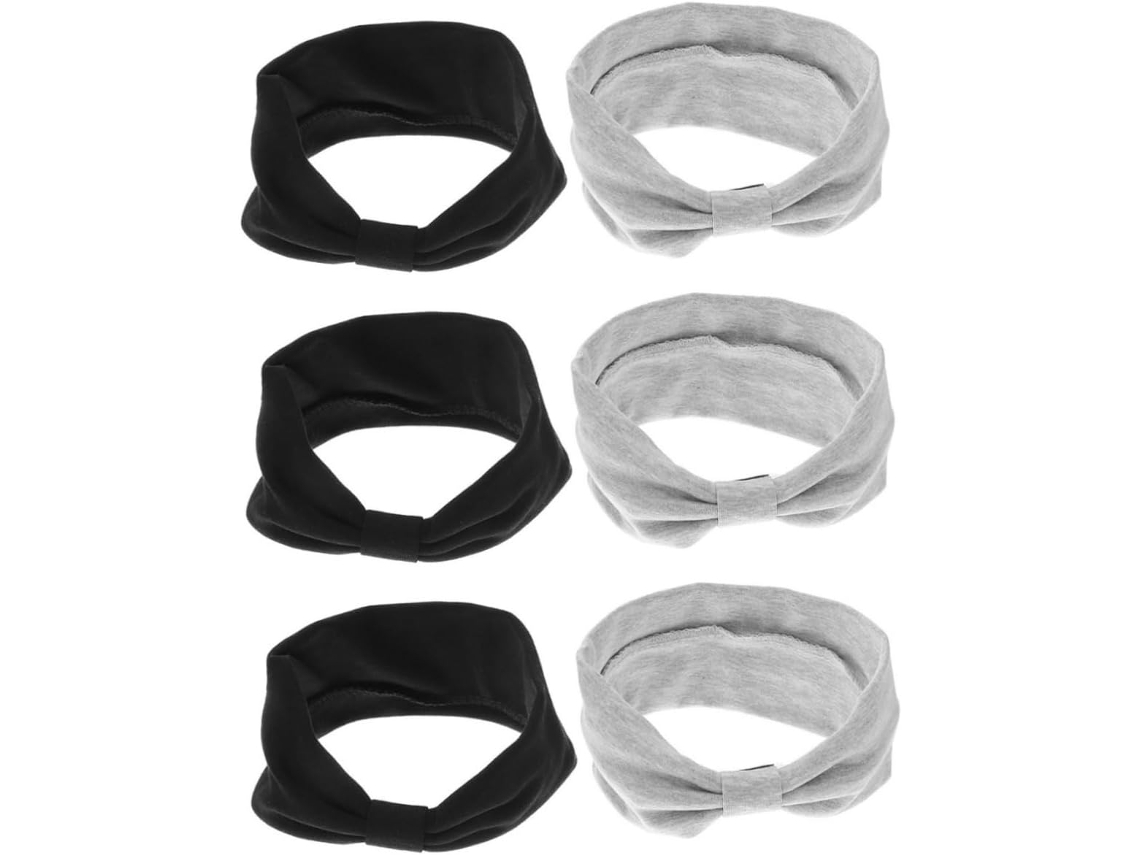Conjunto De 6 Faixas De Cabeça Elásticas Antiderrapantes Para Mulheres, Ideais Para Ioga, Corrida E Exercícios Leves.