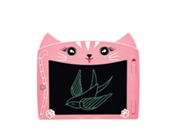 Tableta LCD de 8 pulgadas para dibujar y escribir, con diseño de gatito. Portátil, con bloqueo de borrado.