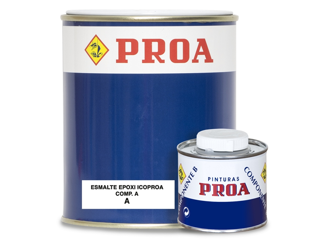 ESMALTE EPOXI ICOPROA 2 COMPONENTES Blanco 0,81L Maxima resistencia en suelos y paredes