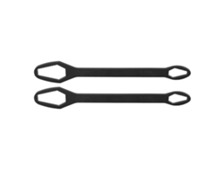 Llave universal ajustable de 2 puntos con autoajuste, 8-22 mm, 260 mm, electroforesis negra, 2 piezas