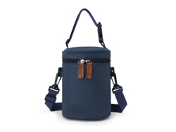 Bolsa térmica portátil para biberones, bolsa de transporte térmica, bolsa para refrigerador azul Hexinyigjly
