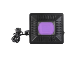 Lámpara LED UV negra de 50 W, modelo 2026, de aluminio, 385-400 nm, resistente al agua IP65, ideal para fiestas, clubes, bares y eventos.
