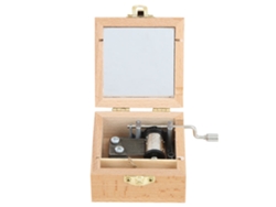 Caja De Música De Madera De Haya Con Mecanismo Preciso Y Manual. Regalo Ideal Para Estudiantes.