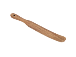 Espátula de madera de teca para freír en la cocina, 28x3 cm, duradera y saludable | Sin marca