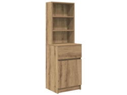 Maison Exclusive - Mesilla De Noche Artisan Oak 39x35x125 Cm Madera De Ingeniería