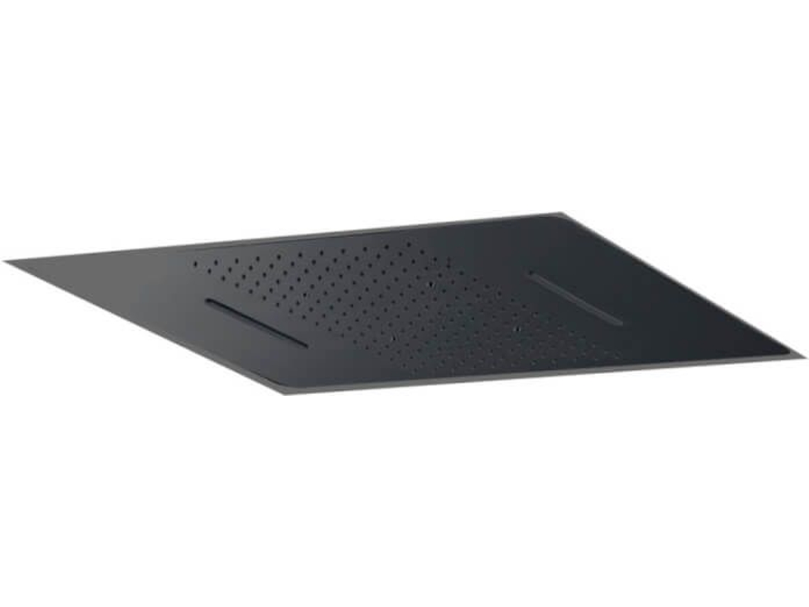 Rociador rectangular 3 vías con premarco negro mat IMEX RDG590-P/NG