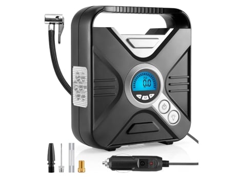 CHRONUS Inflador de neumáticos de coche, compresor de aire, bomba de neumáticos de 12 V, bomba de aire eléctrica para neumáticos de coche, neumátic...