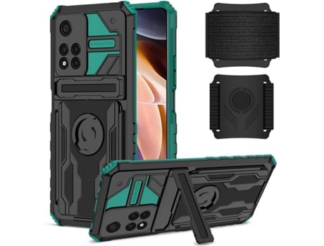 Funda Apple iPhone 11 Pro HFS-HOUSE con Correa Ajustable (Verde)