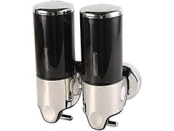 Dispensador de jabón doble para champú, acondicionador, gel de ducha, loción, jabón de baño o Rosewell