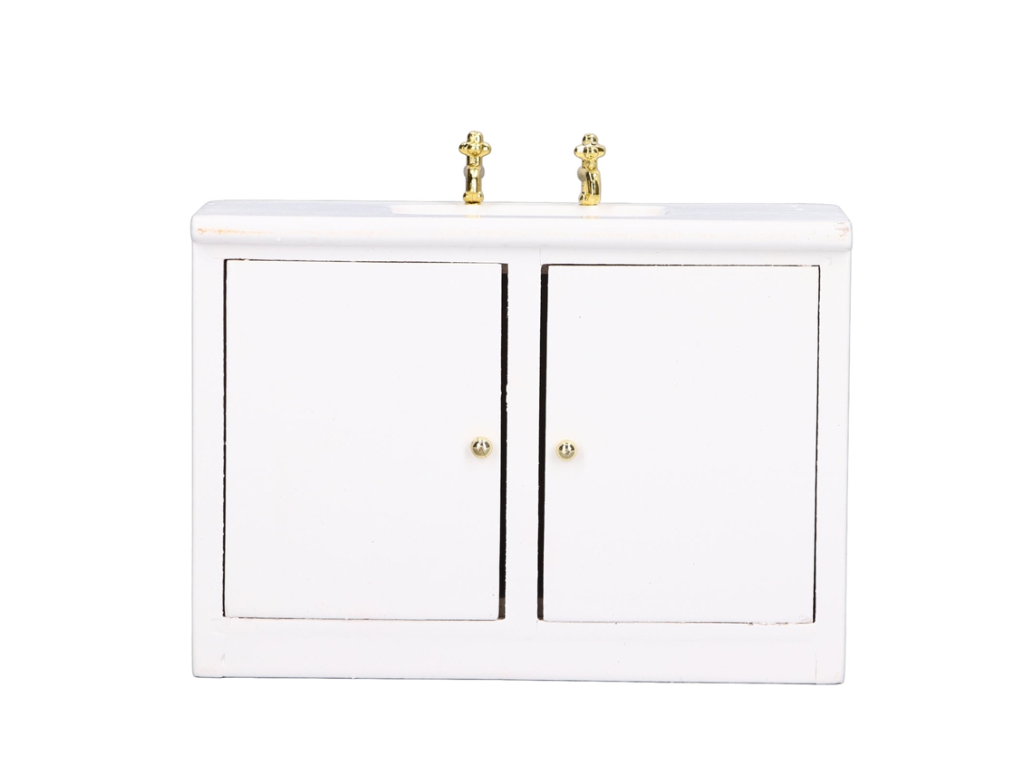 Ats-mueble Lavabo Miniatura Modelo 1:12 Accesorio Decorativo Para Casa De Muñecas Escena De Vida Simulada