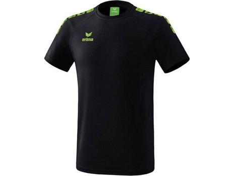 Camiseta para Niño ERIMA 5-C Essential Negro, Verde para Multideportes