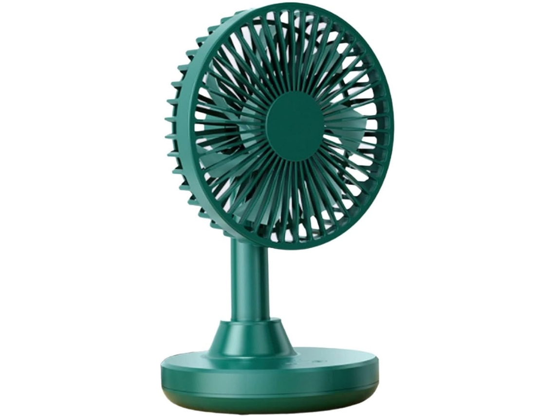 Ventilador De Mesa Portátil Ventilador Recargable Multifuncional Ajustable 3 Velocidades Material: Plástico