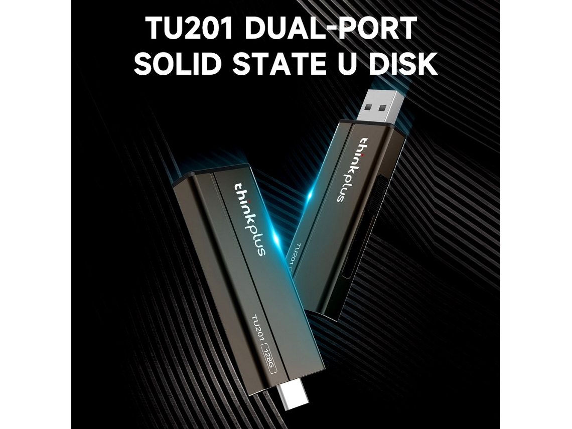 Baoj-2026novopen Drive Thinkplus Tu201 256gb Com Porta Dupla Usb