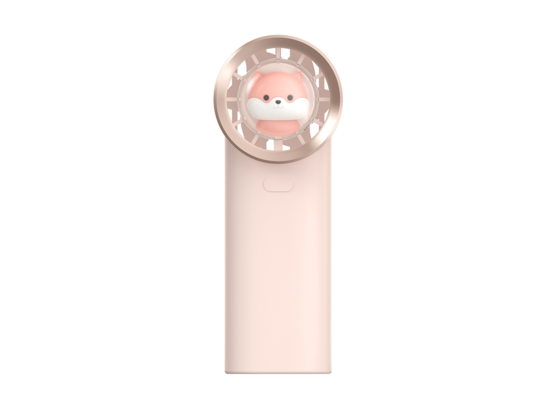 (rosa) Ventilador De Bolsillo Portátil, Diseño De Cápsula Espacial, Recargable Por Usb, Flujo De Aire Potente, Compacto Y Lindo.